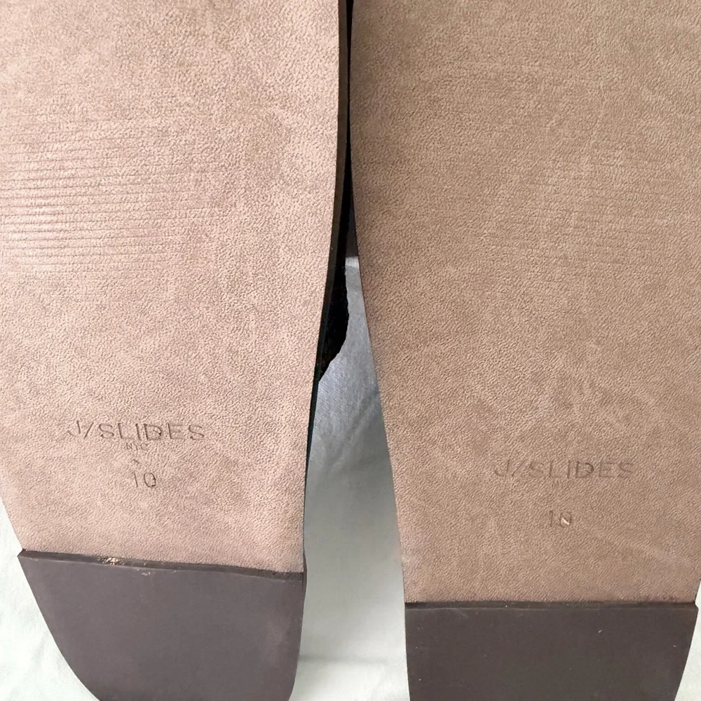J Slides Black Raffia Sandals - Picture 3 of 5